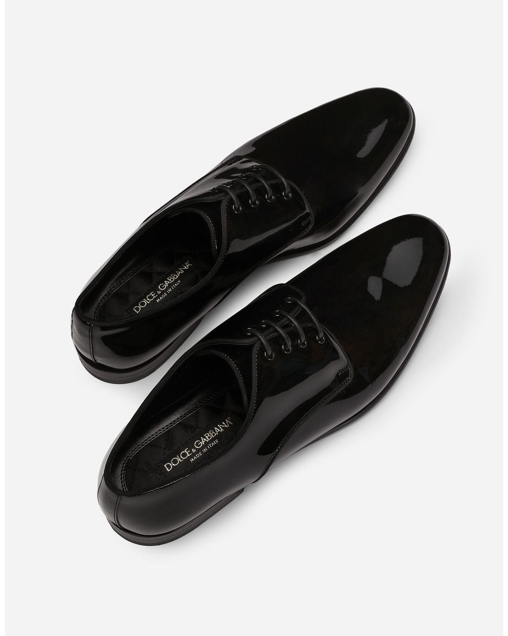 Dolce & Gabbana White Calfskin Derby Shoes for men