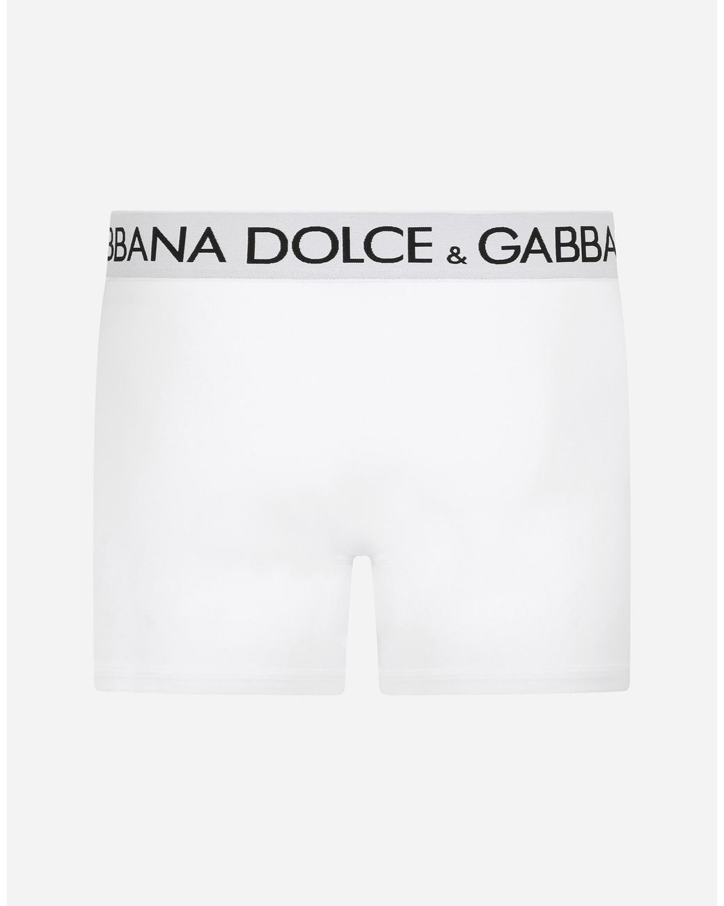 Dolce & Gabbana White Long-leg Two-way Stretch Cotton Boxers for men