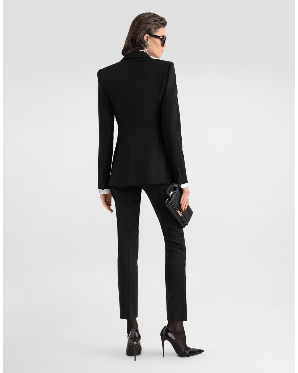 Dolce & Gabbana Black Bi-Stretch Twill Trousers