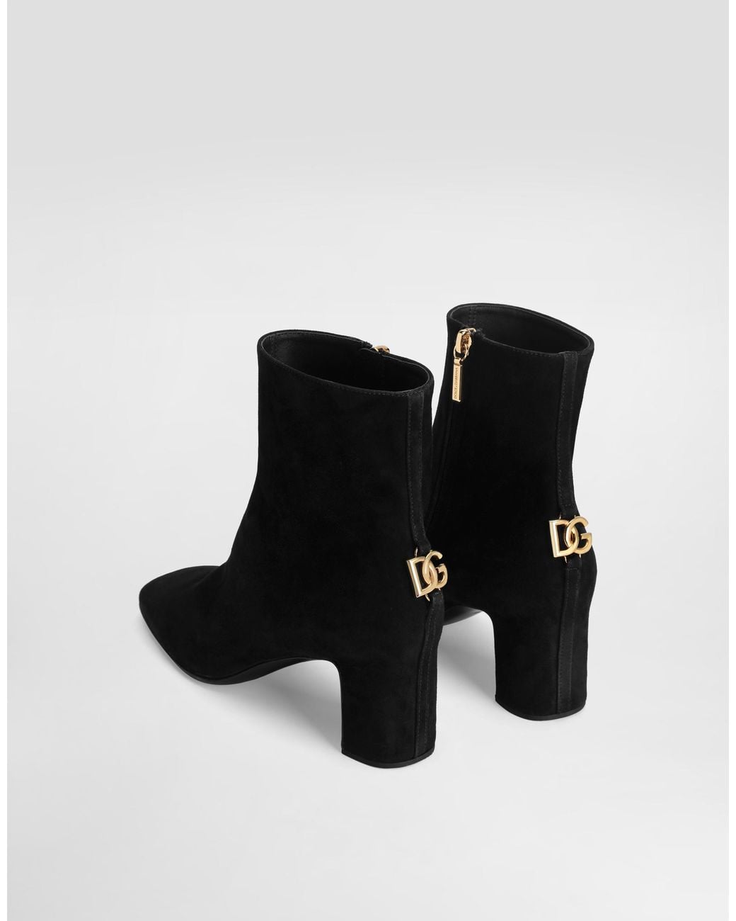 Dolce & Gabbana Black Suede Ankle Boot