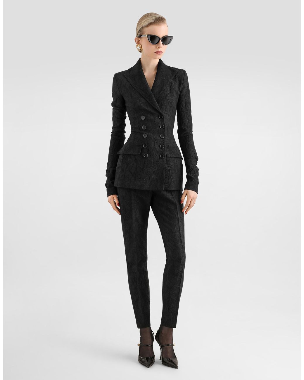 Dolce & Gabbana Black Brocade Jacket