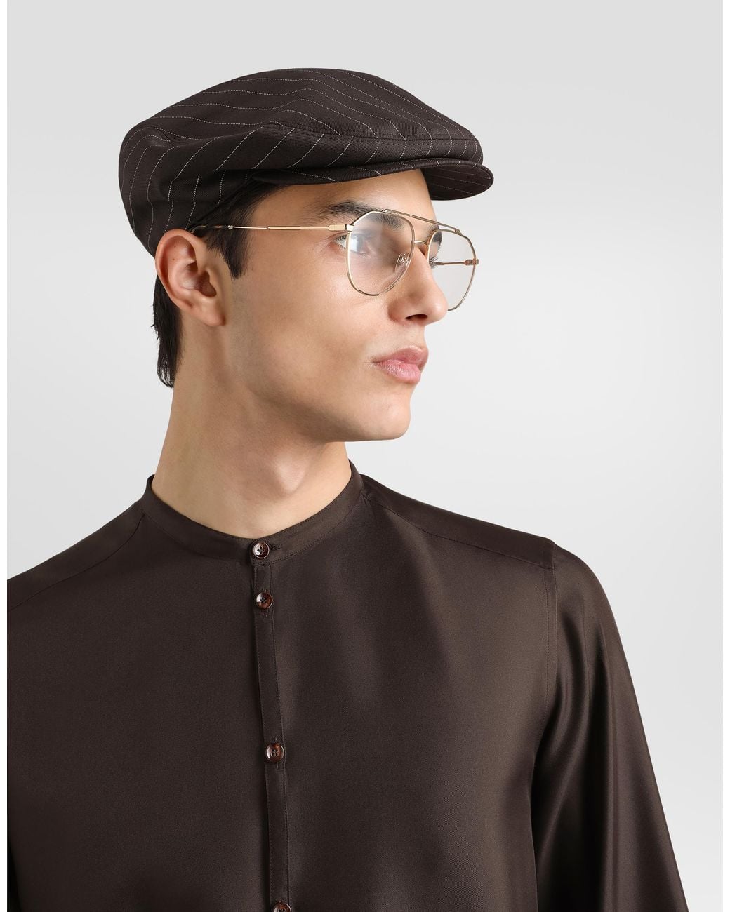 Dolce & Gabbana Black Silk Shirt for men