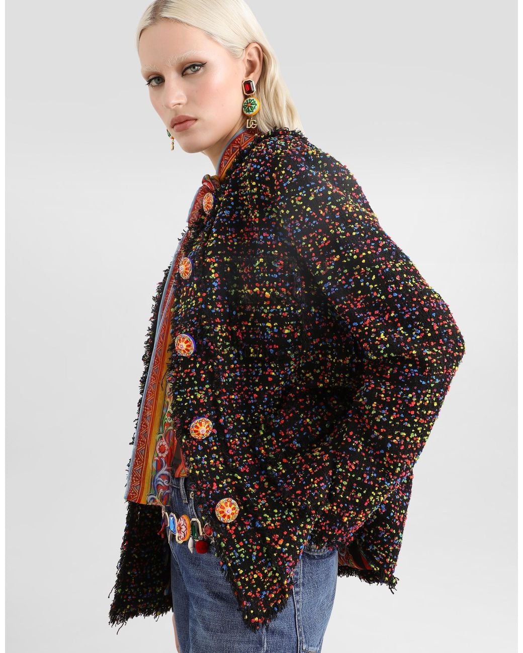 Dolce & Gabbana Black Tweed Jacket