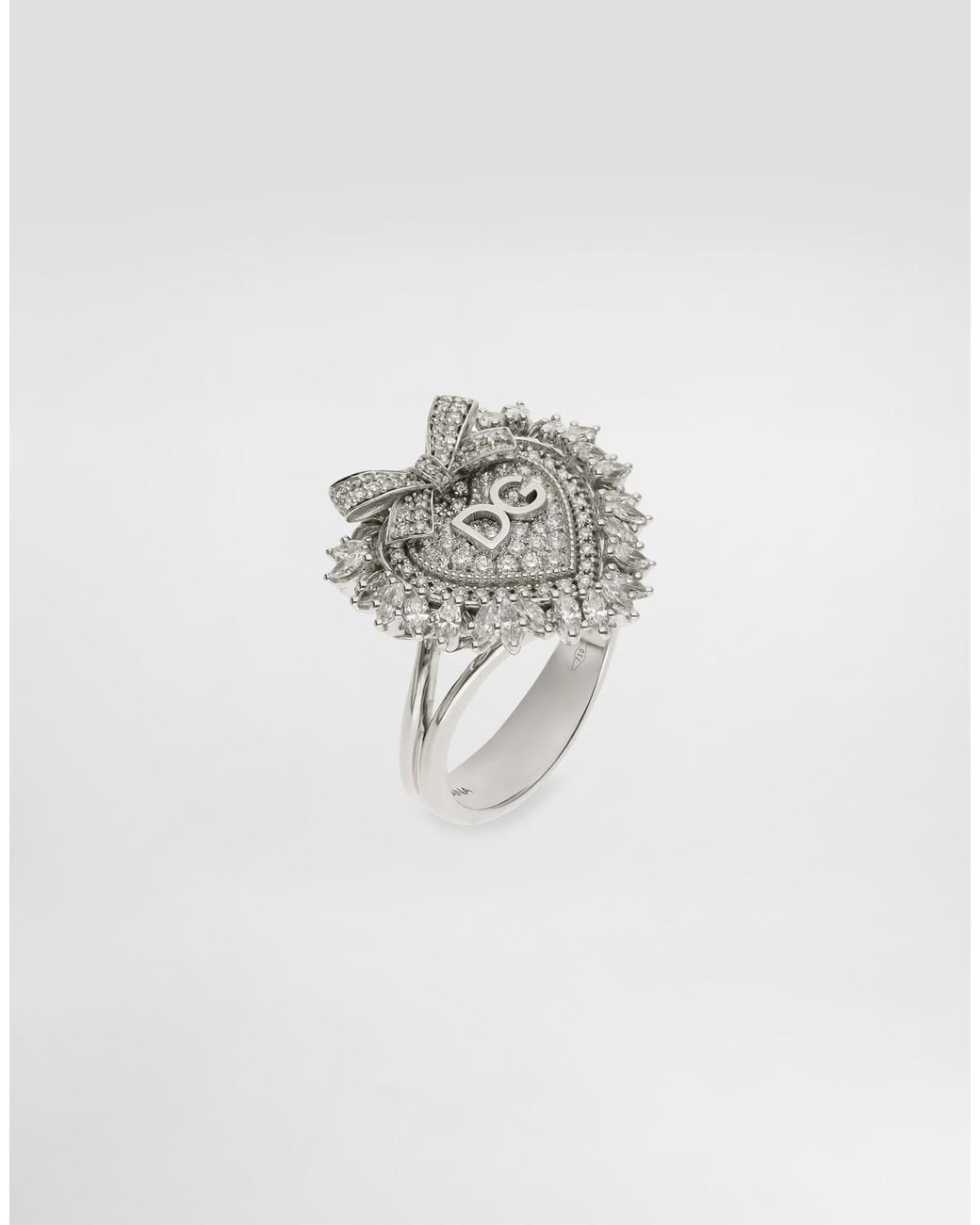 Dolce & Gabbana White Devotion Ring 18-Carat And Diamonds