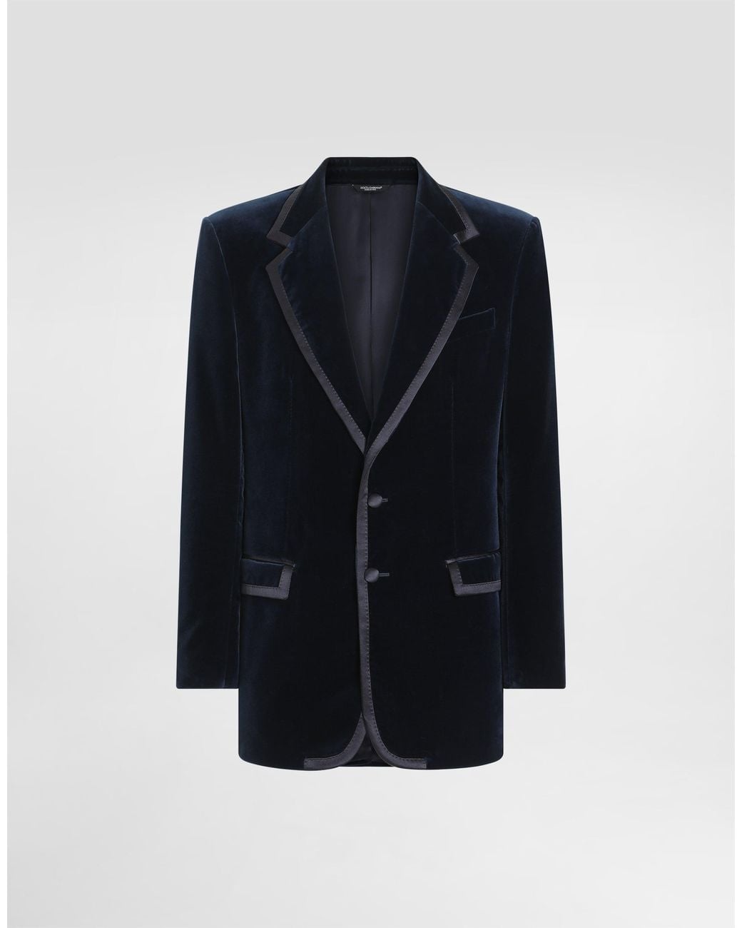 Dolce & Gabbana Blue Sicilia Single-Breasted Tuxedo Jacket for men