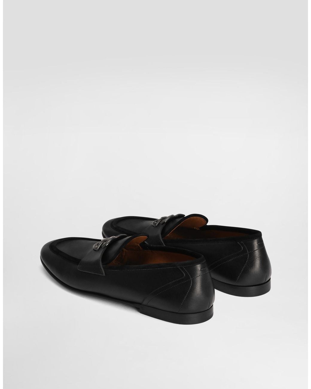 Dolce & Gabbana Black Loafers Type Shoes for men