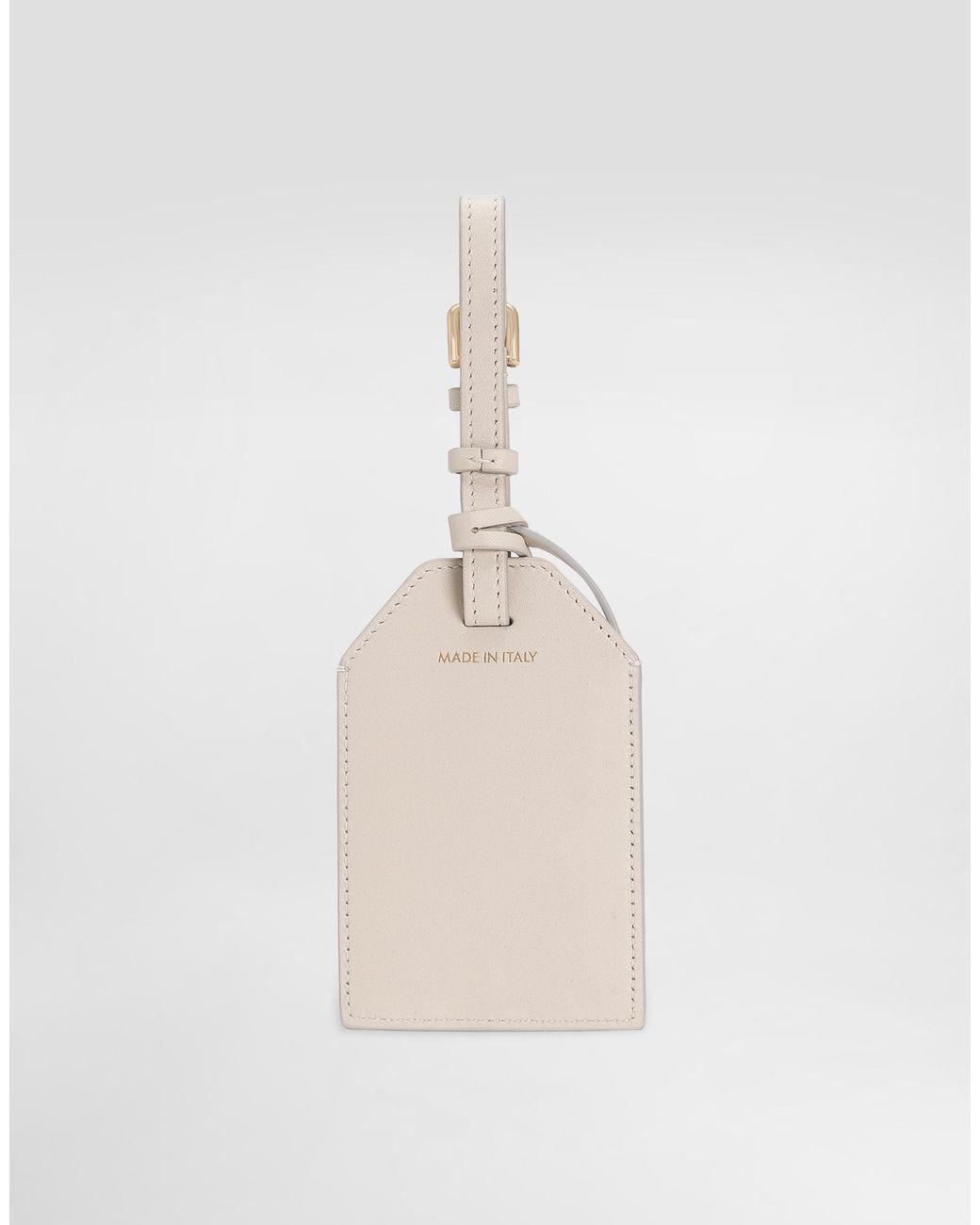 Dolce & Gabbana White Calfskin Keychain