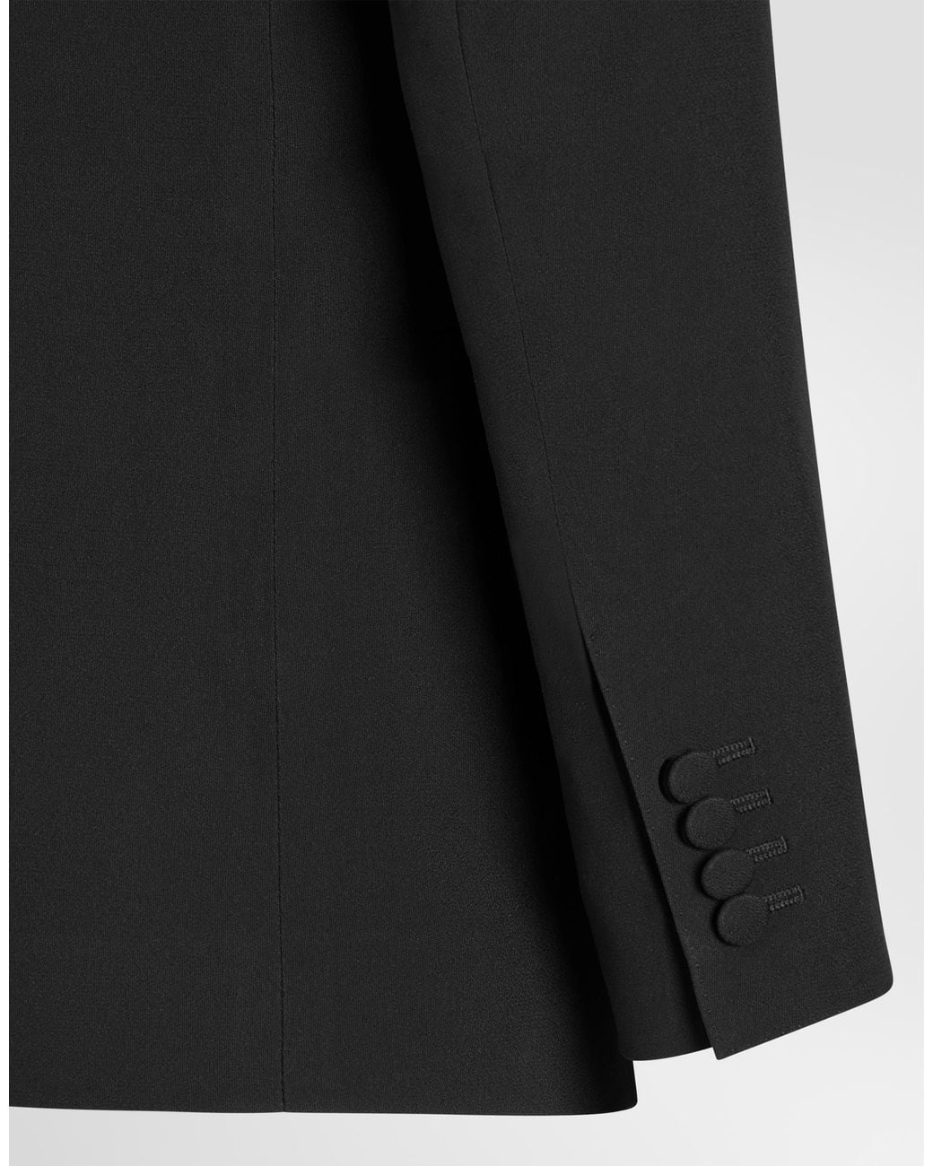Dolce & Gabbana Black Sicilia Single-Breasted Cady Jacket for men
