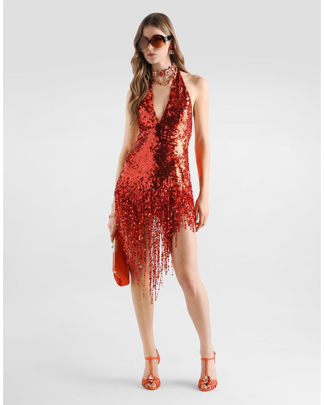 Dolce & Gabbana Red Abito
