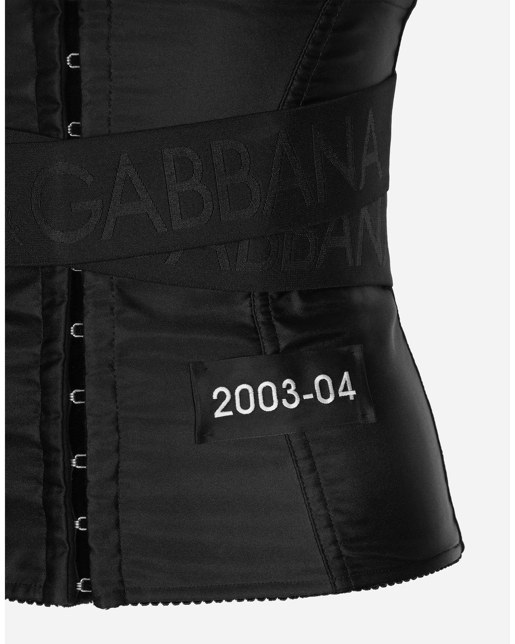 Dolce & Gabbana Black Corset Belt