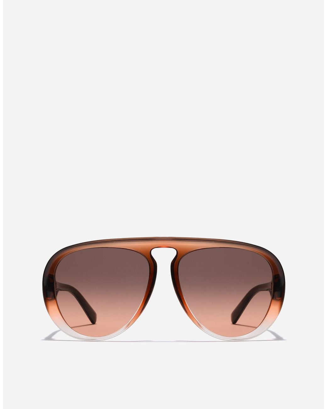 Dolce & Gabbana Brown Maiolica Arancione Sunglasses