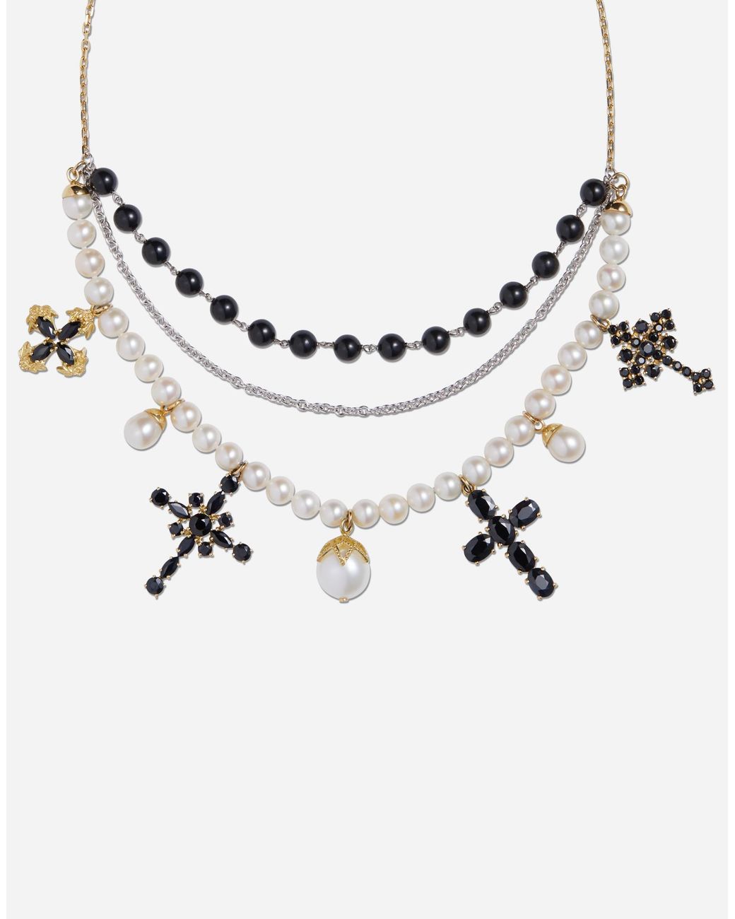 Dolce & Gabbana Metallic 18K And Sicily Sapphire Necklace