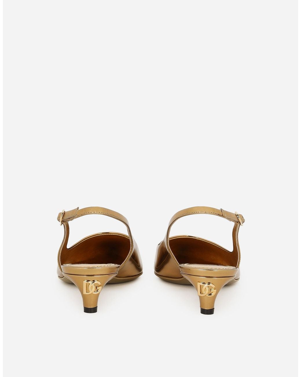 Dolce & Gabbana Natural Calfskin Slingbacks