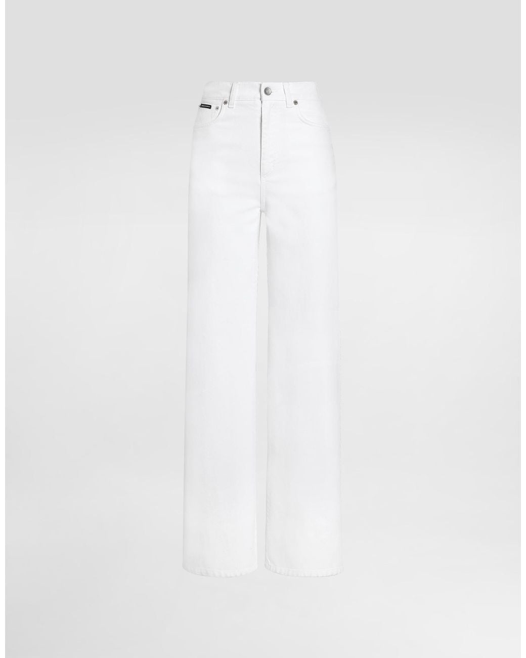 Dolce & Gabbana White 5-Pocket Denim Trousers