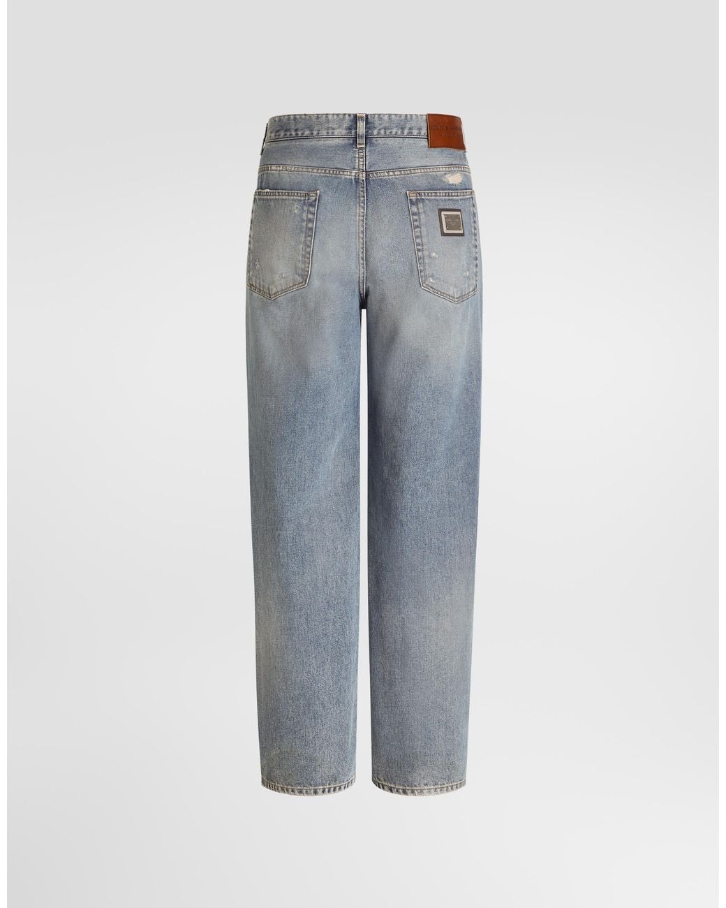 Dolce & Gabbana Blue Denim Trousers for men
