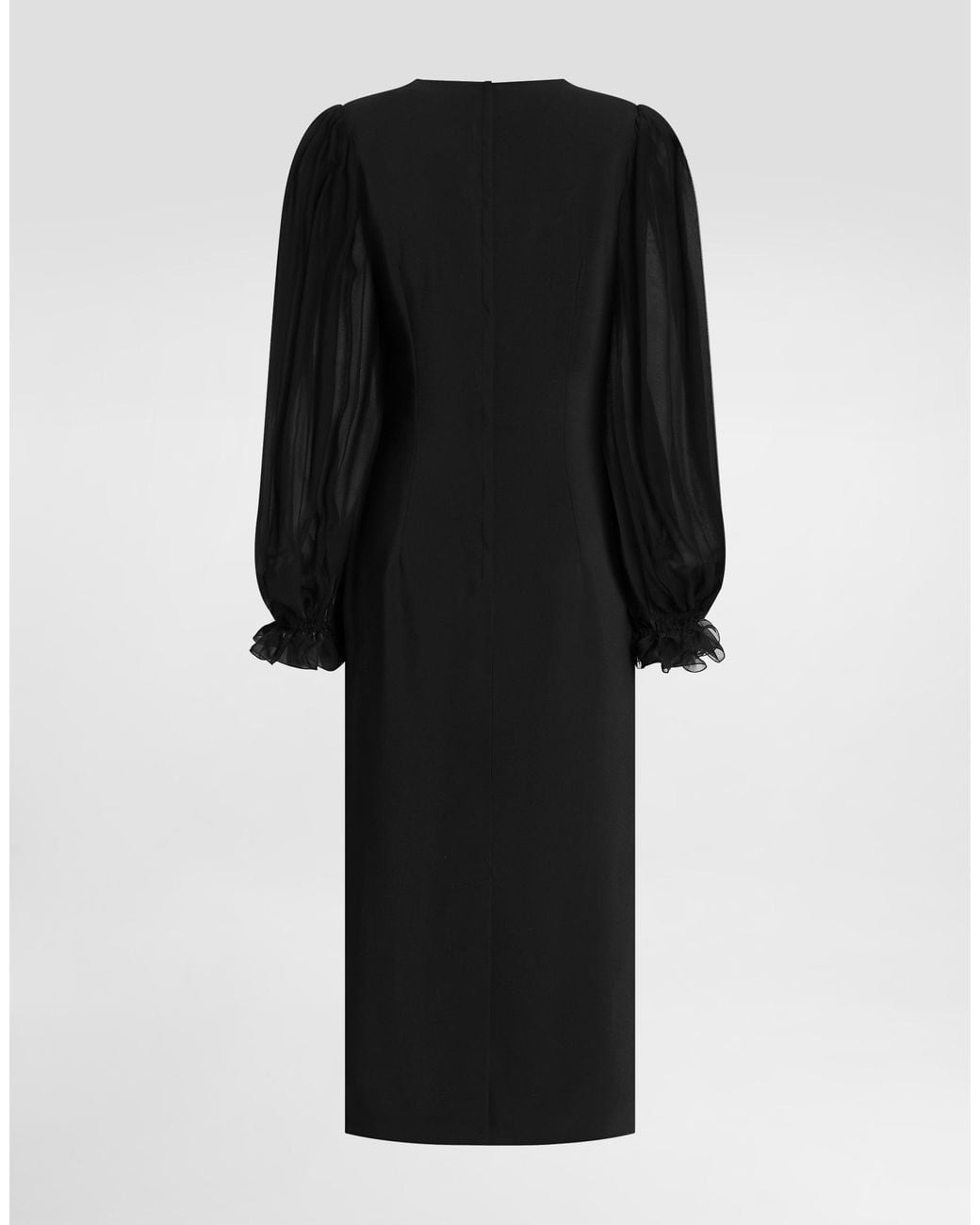 Dolce & Gabbana Black Structured Cady Dress