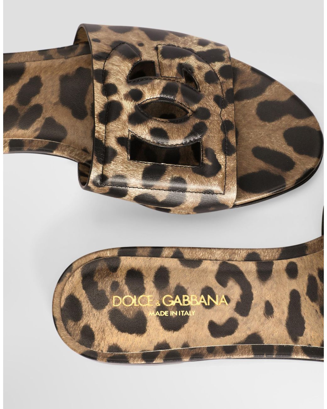 Dolce & Gabbana White Ciabatta Flat