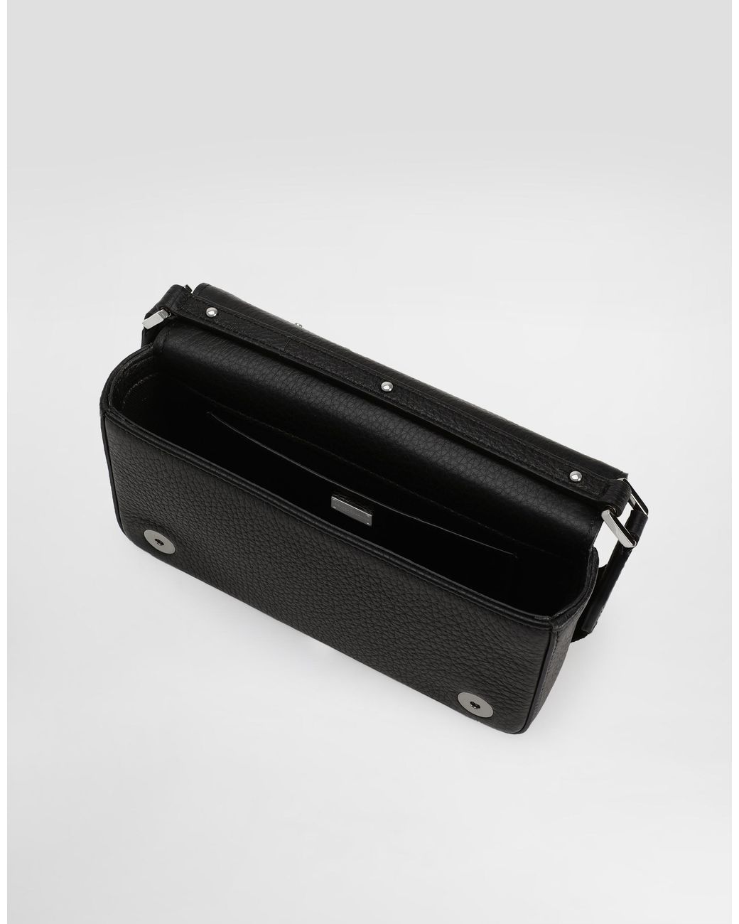 Dolce & Gabbana Black Deerskin Mini Bag for men