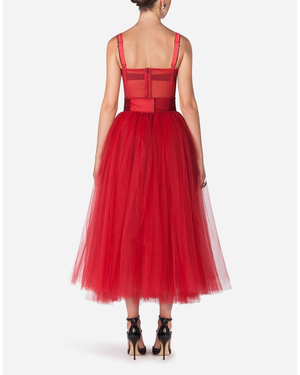 Mini Red Tulle Dress, Tulle Dress, Red Corset Tulle Dress, Tutu
