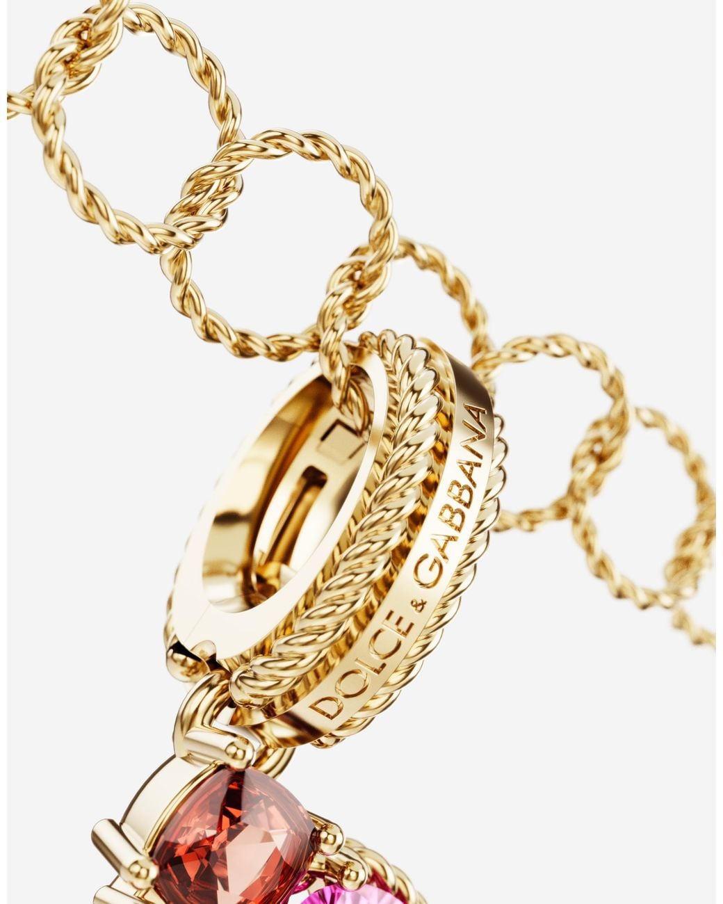 Dolce & Gabbana White Alphabet F Charm