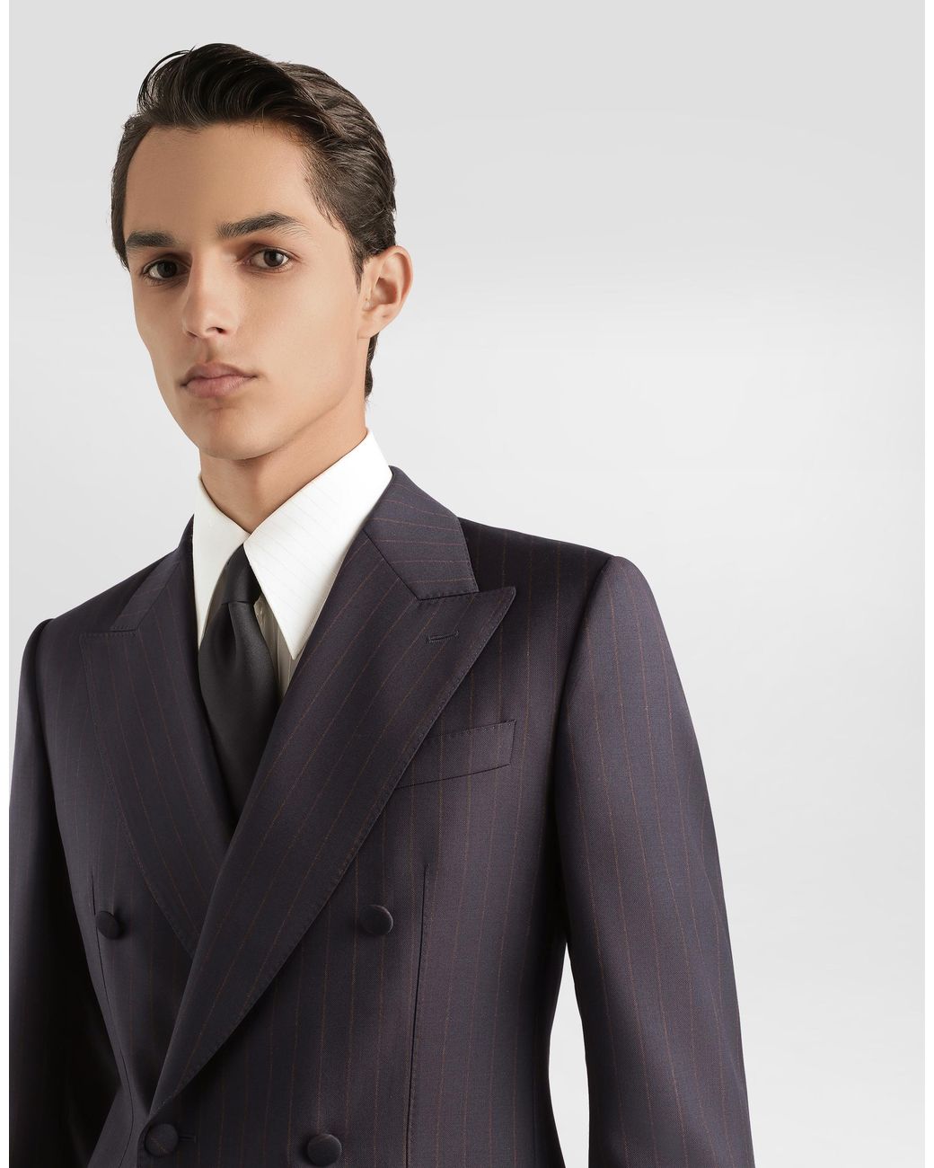 Dolce & Gabbana Blue Double-Breasted Sicilia Light Jacket for men