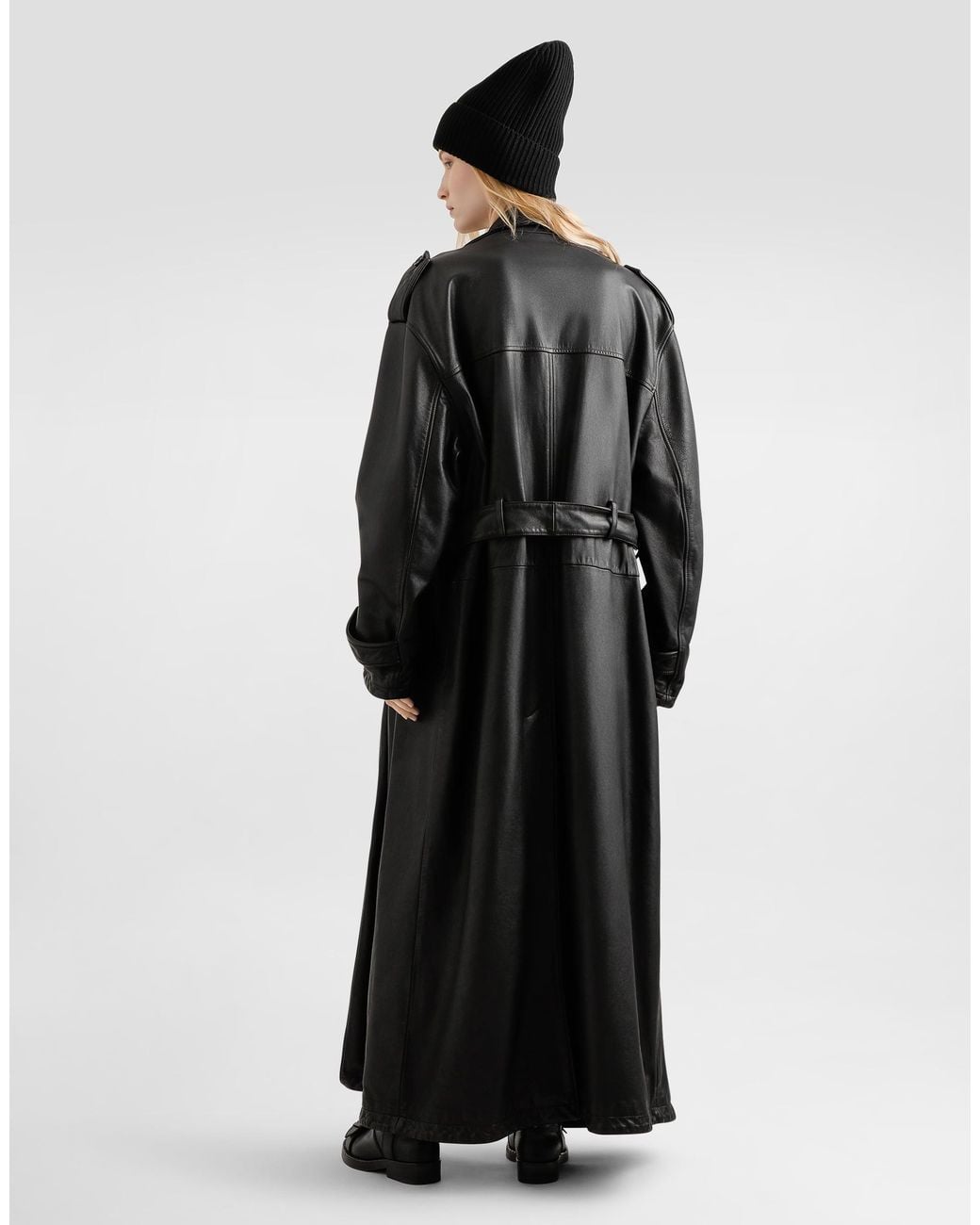 Dolce & Gabbana Black Soft Satin Dress