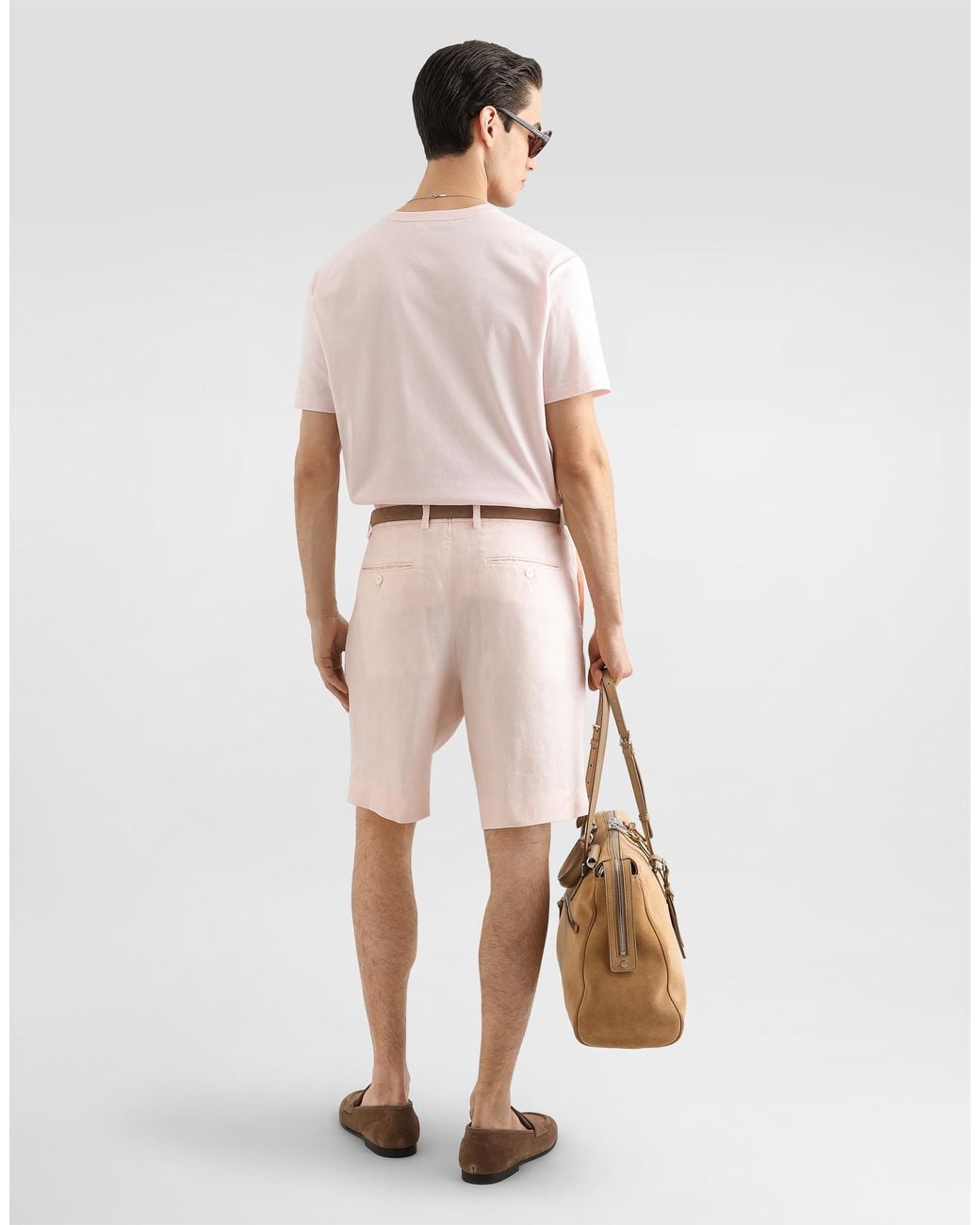 Dolce & Gabbana Pink T-Shirt M/Corta Giro for men
