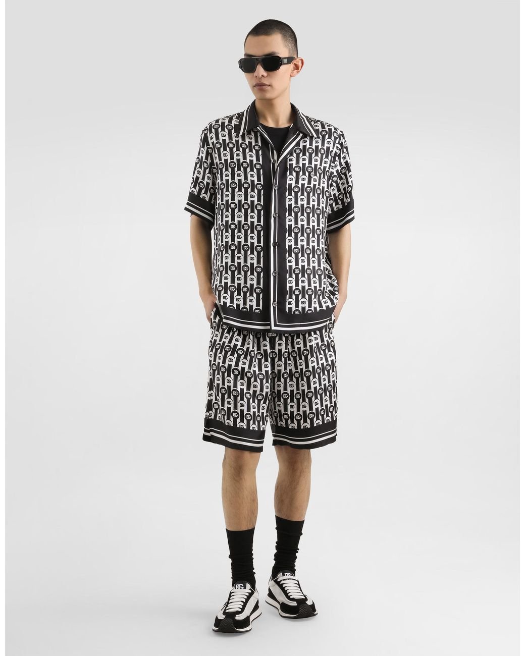 Dolce & Gabbana Black Short Sleeve Shirts for men