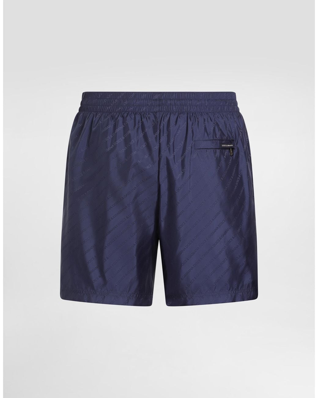 Dolce & Gabbana Jacquard Logo Swim Boxers in Blue for Men | Lyst