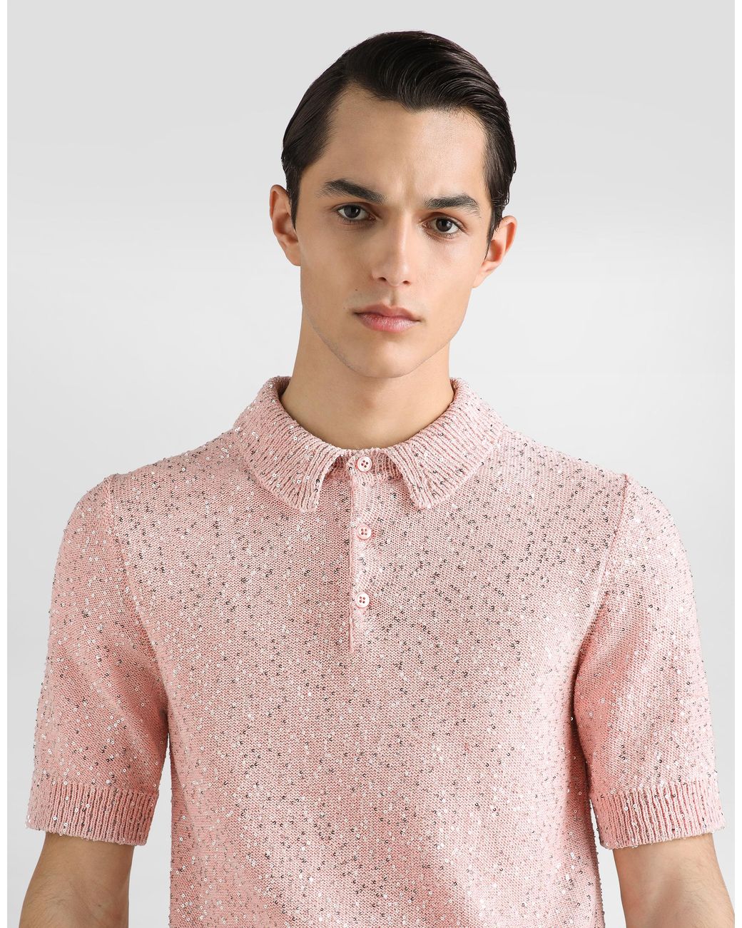 Dolce & Gabbana Pink Polo M/C for men