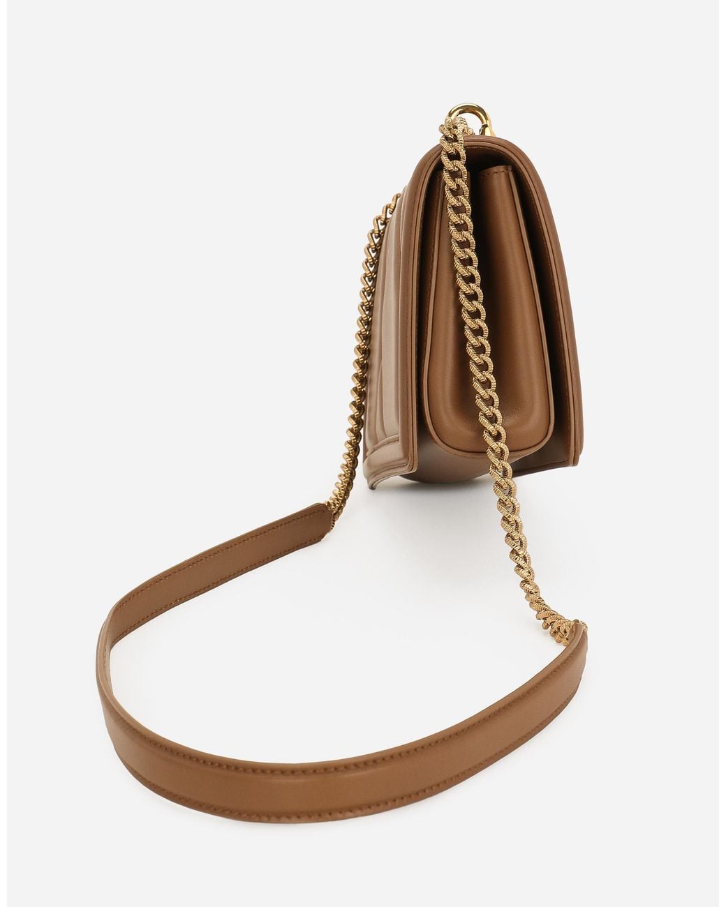 Dolce & Gabbana Brown Medium Devotion Shoulder Bag