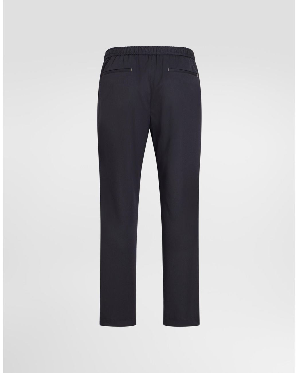 Dolce & Gabbana Blue Technical Wool Jogging Trousers for men