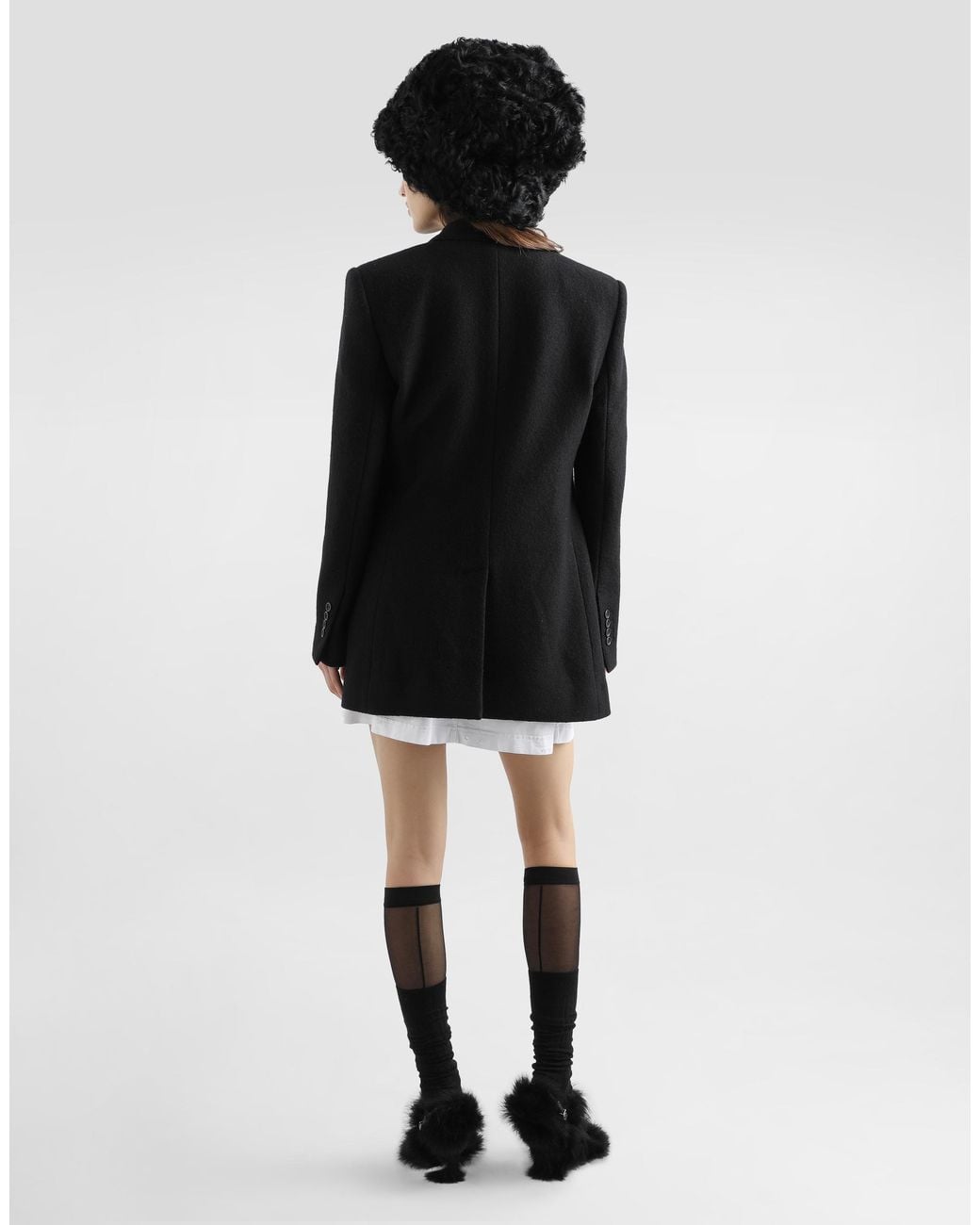 Dolce & Gabbana Black Wool Cloth Jacket