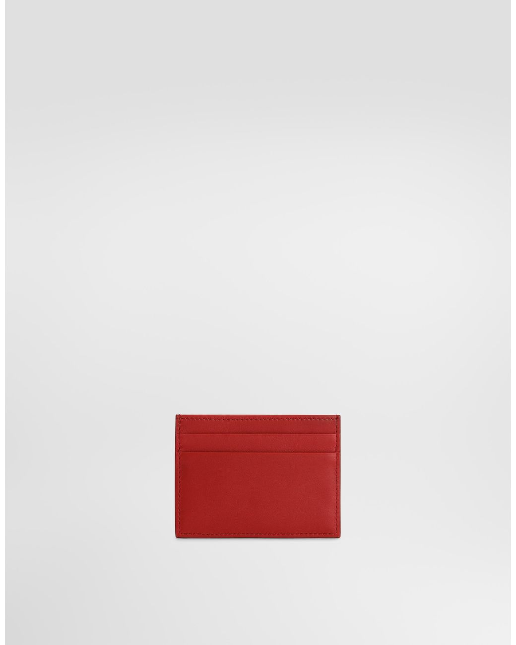 Dolce & Gabbana Red Calfskin Card Holder