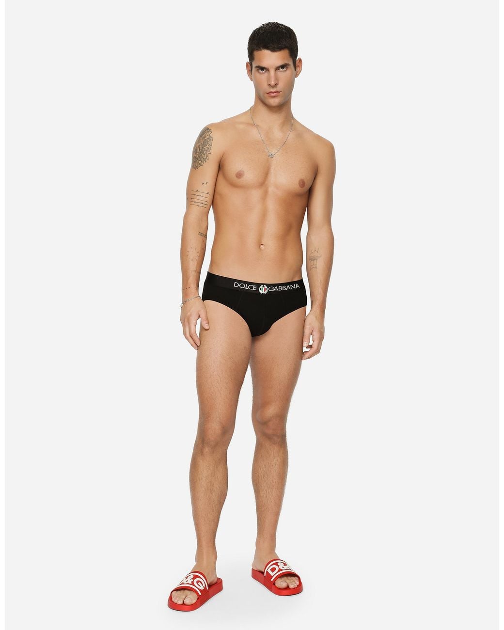 Dolce & Gabbana Black Slip Brando for men