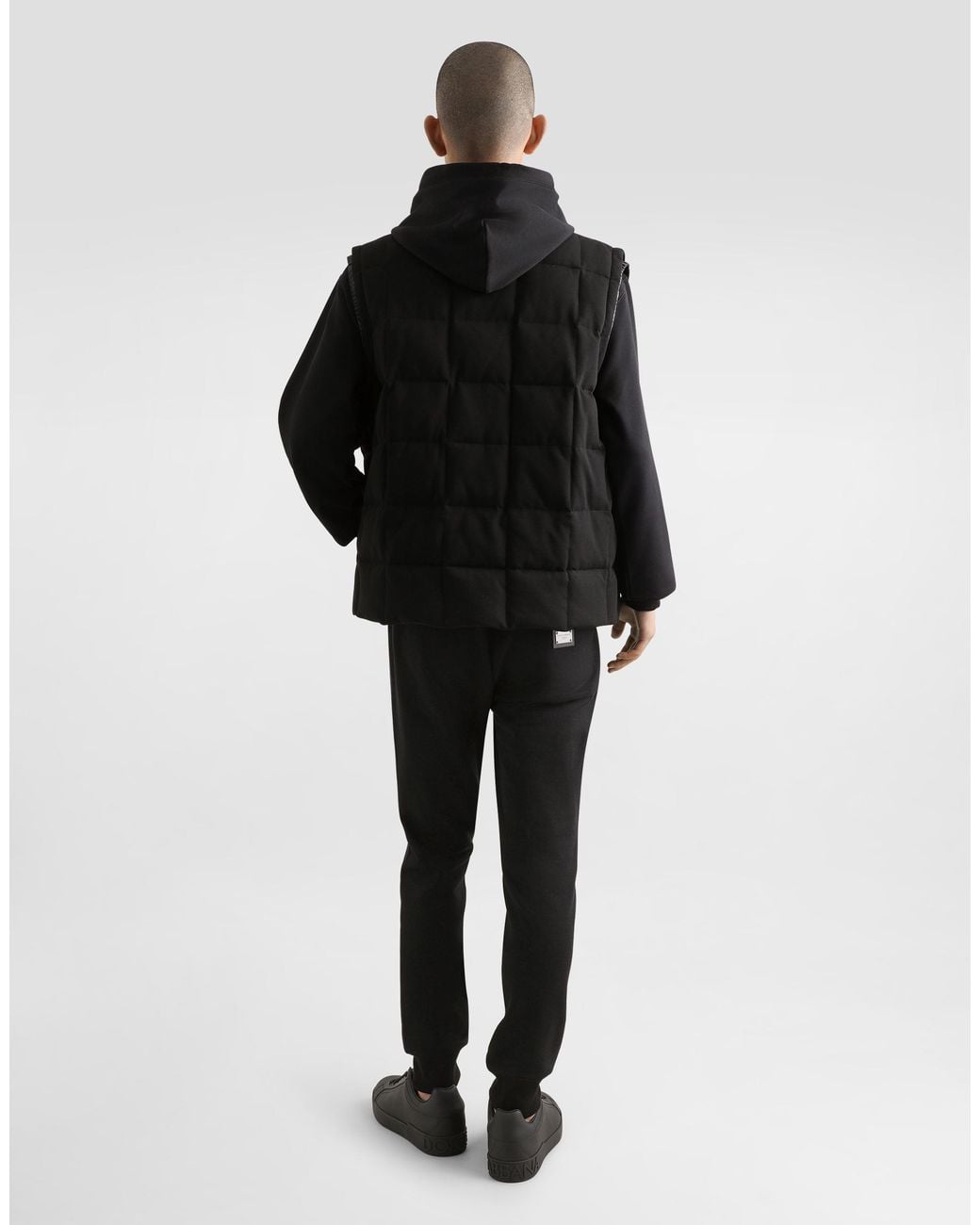 Dolce & Gabbana Jogginghose Aus Jersey Mit Logoplakette in Black für Herren