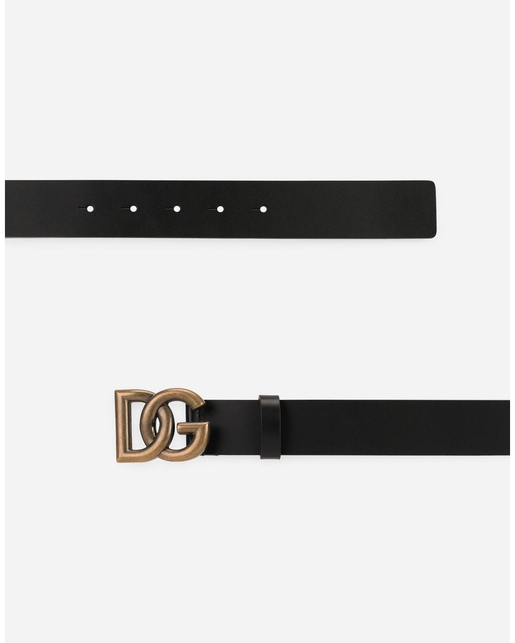 Dolce & Gabbana Black Cintura Con Borchie for men