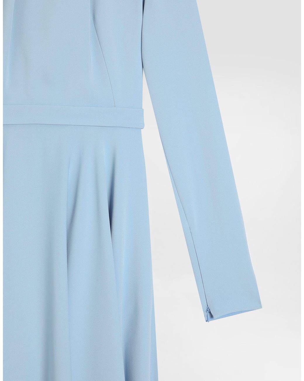 Dolce & Gabbana Blue Structured Cady Dress