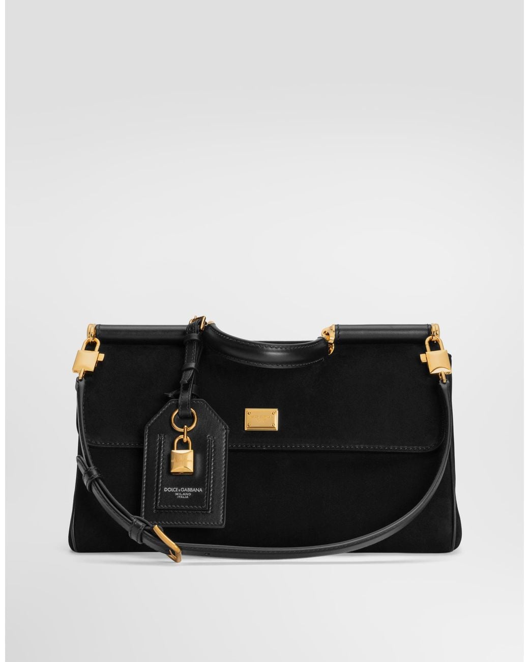 Dolce & Gabbana Black Medium My Sicily Handbag