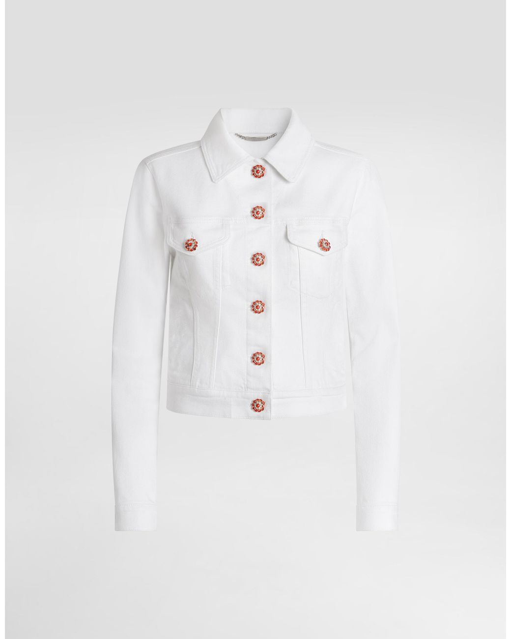 Dolce & Gabbana White Giubbotto