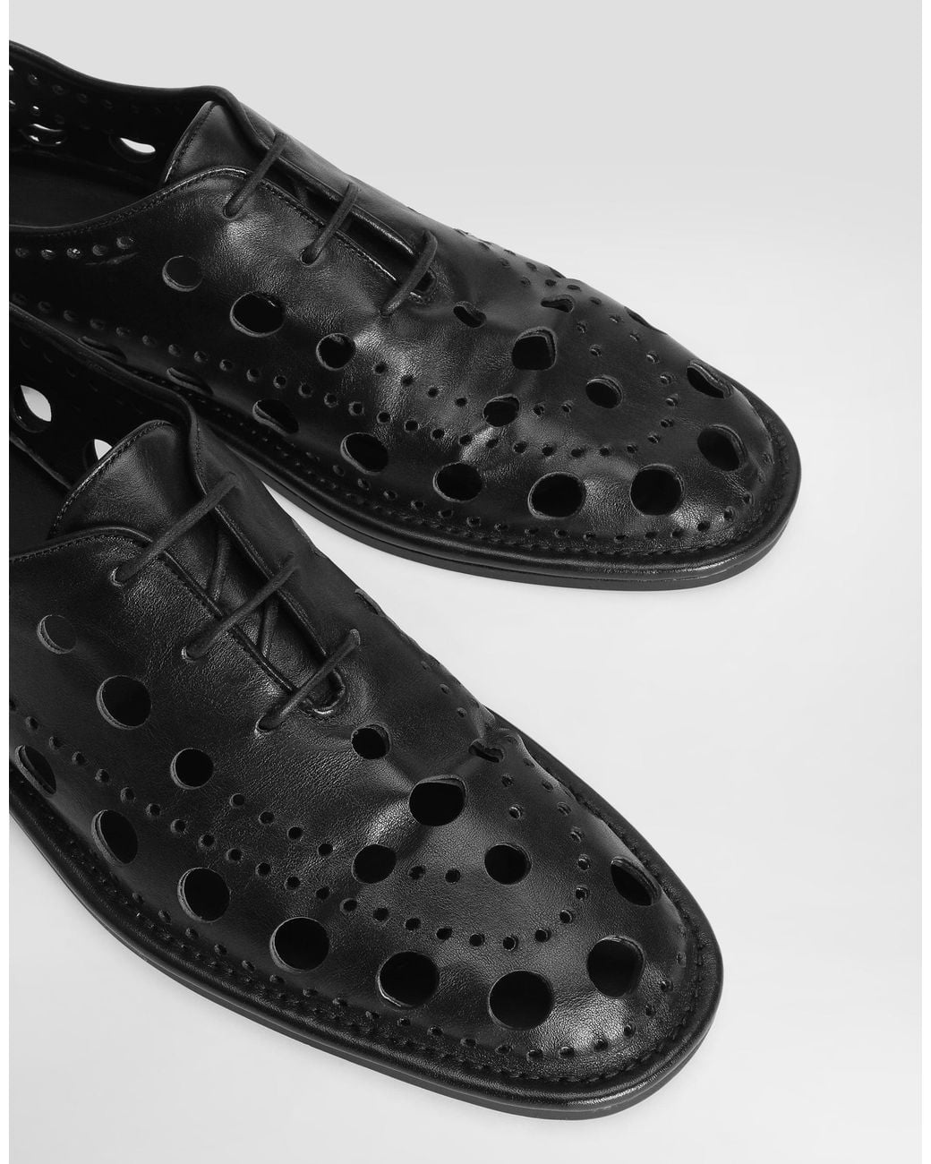 Dolce & Gabbana Brogues Aus Kalbsleder in Black für Herren