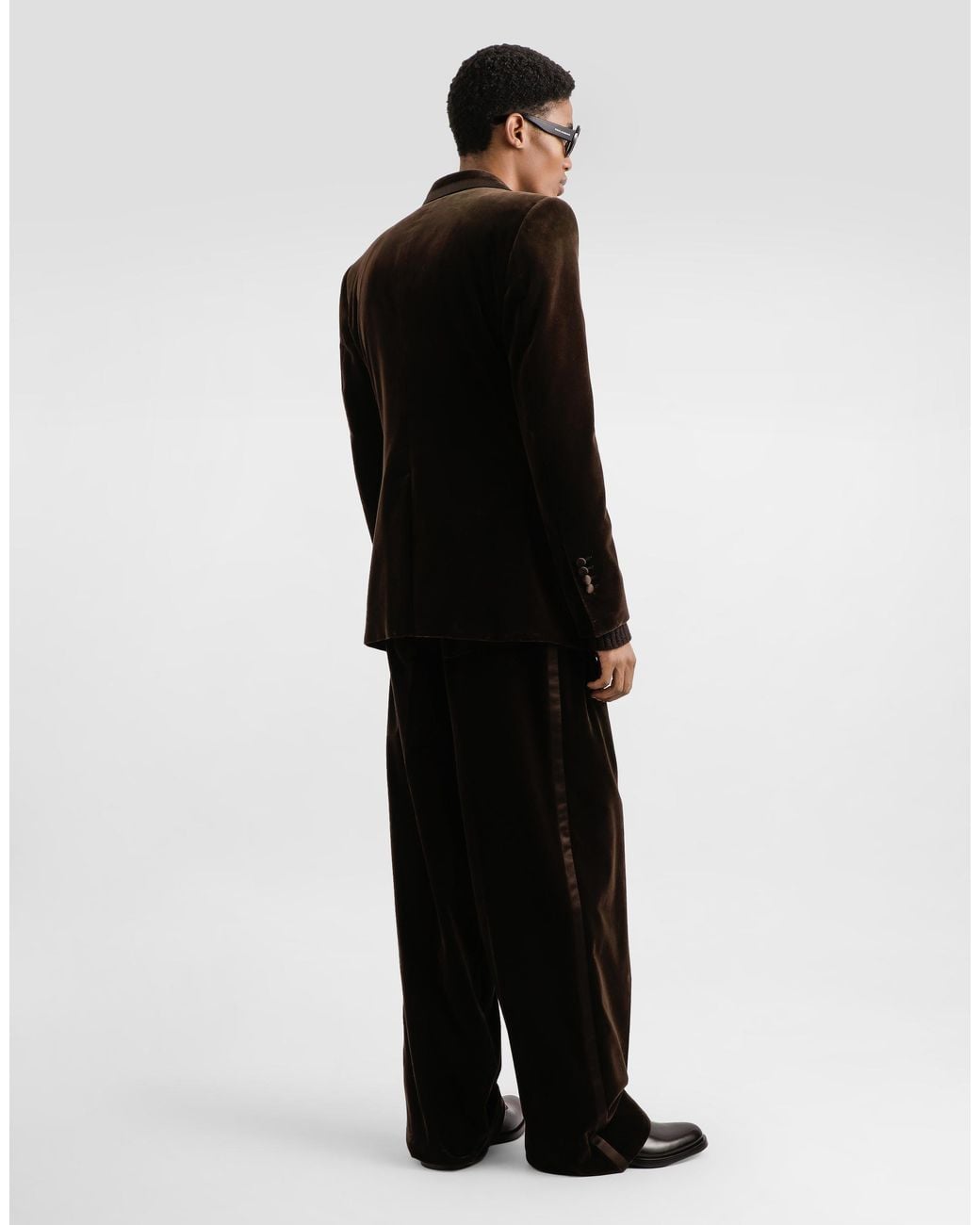 Dolce & Gabbana Black Smooth Velvet Vest for men