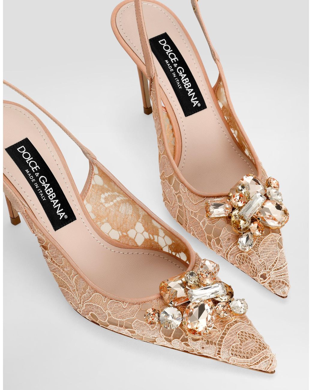 Dolce & Gabbana White Slingback