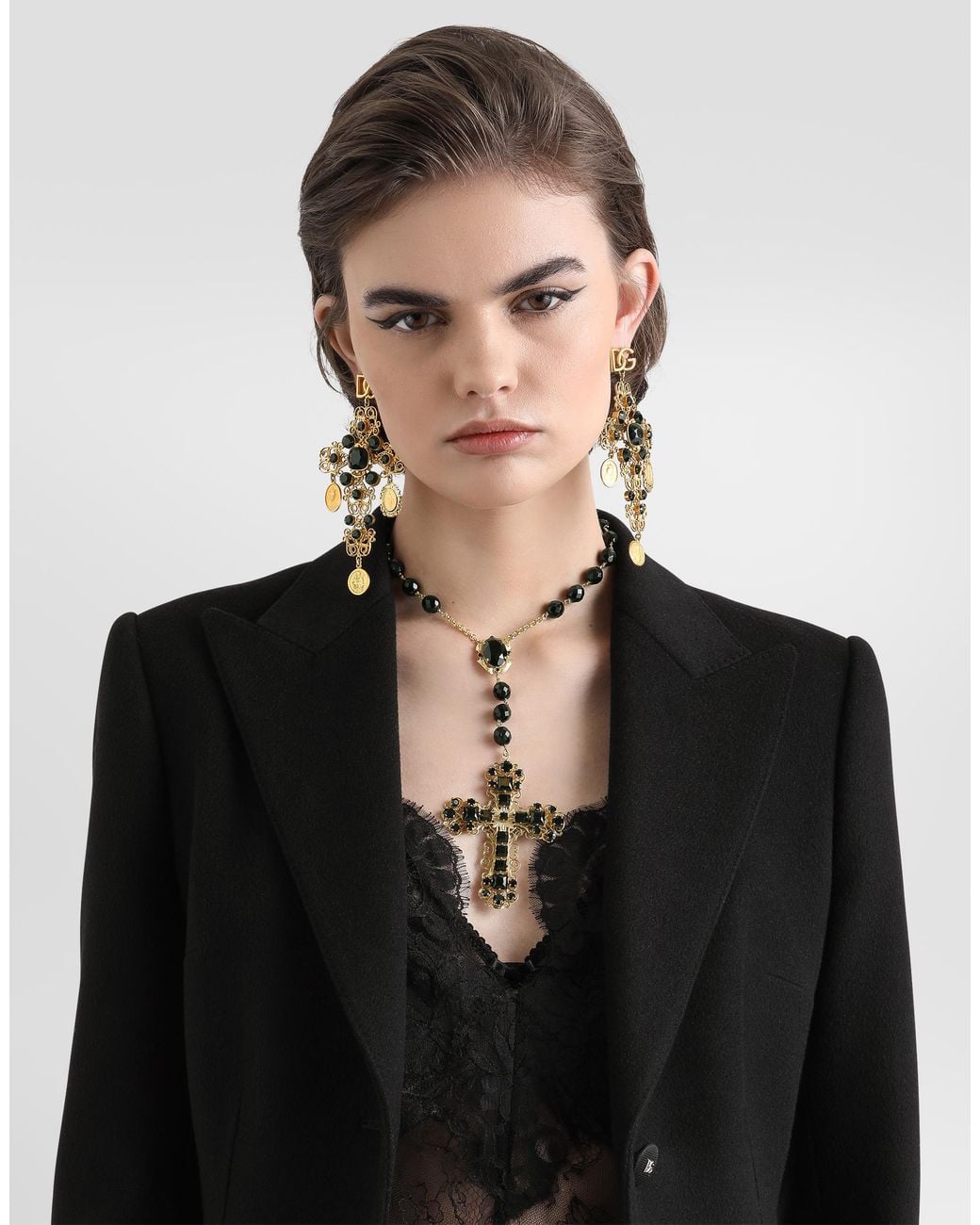 Dolce & Gabbana White Short Rosary Necklace