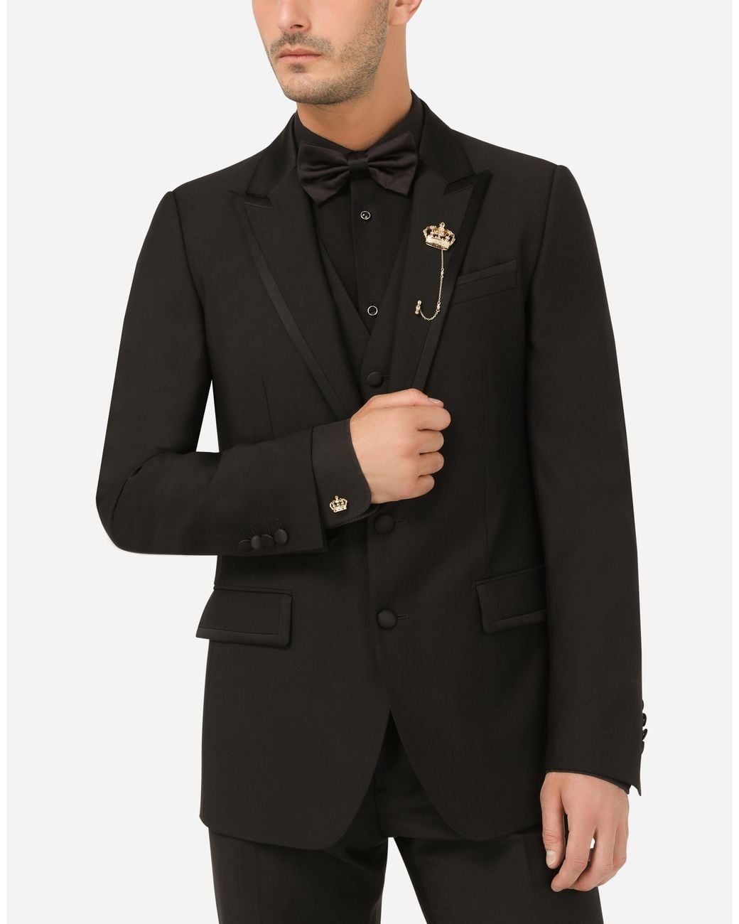 Dolce & Gabbana White Royal Stick Pin for men