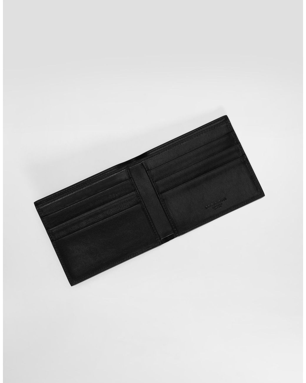 Dolce & Gabbana White Tempesta Calfskin Wallet for men