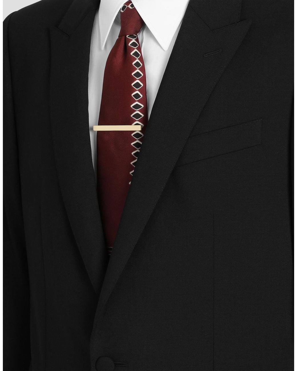 Dolce & Gabbana White Sartoria Tie Clip for men