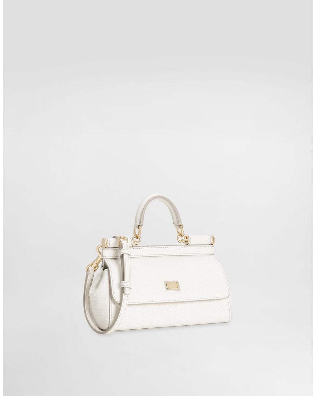 Dolce & Gabbana White Small Sicily Handbag