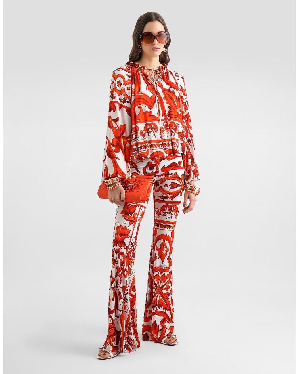 Dolce & Gabbana Red Blusa