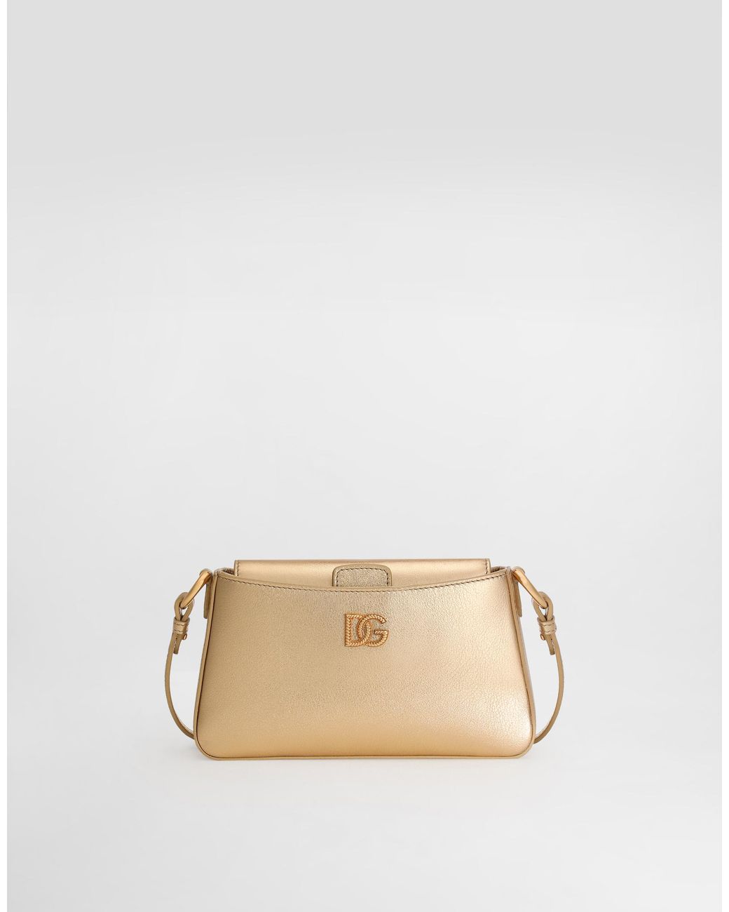 Dolce & Gabbana Natural Laminated Calfskin Phone Bag